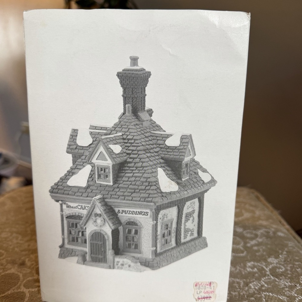 Dept 56 Dickens Village Wm Wheat Cakes & Puddings 5808-4 Retired w Box - Picture 7 of 8